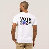 T-shirt ESPOIR contre PEUR - Élection 2024 (Dos entier)
