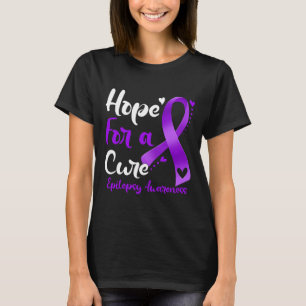 T-shirt Espoir D'Une Sensibilisation Cure À L'Épilepsie Ru