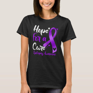 T-shirt Espoir D'Une Sensibilisation Cure À L'Épilepsie Ru