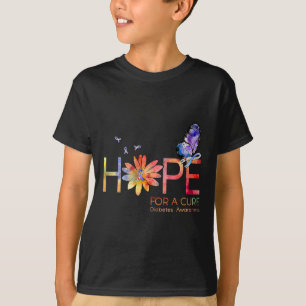 T-shirt Espoir D'Une Sensibilisation Cure Au Diabète Papil
