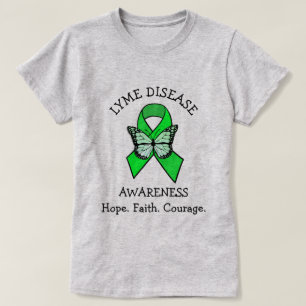 T-shirt Espoir Foi Courage Maladie de Lyme