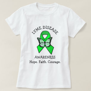 T-shirt Espoir Foi Courage Maladie de Lyme