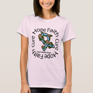 T-shirt Espoir Foi Cure Cancer de la Prostate Flower Ruban