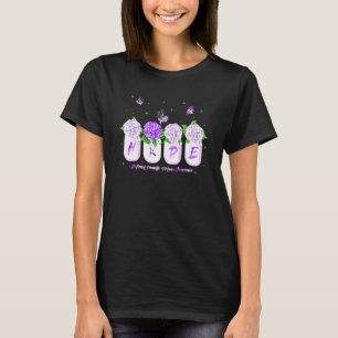 T-shirt Espoir Hydrangea Fleur Papillon Violence Domestiqu