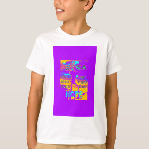 T-shirt Espoir psychédélique aux Etats-Unis : Neon Unity A