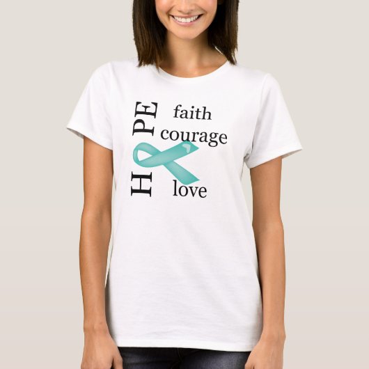 T-shirt Espoir (Turquoise) (Devant)