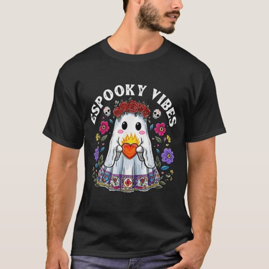 T-shirt Espooky Vibes Maestra Halloween espagnol mexicain (Devant)