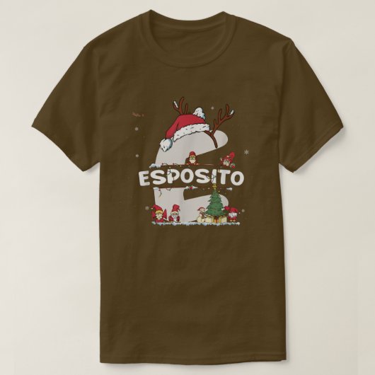 T-shirt Esposito Christmas Shirt w Esposito Name for funny (Design devant)