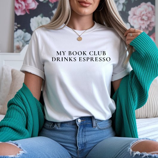 T-shirt Espresso & Livres Shirt, Bookworm cadeau pour les 