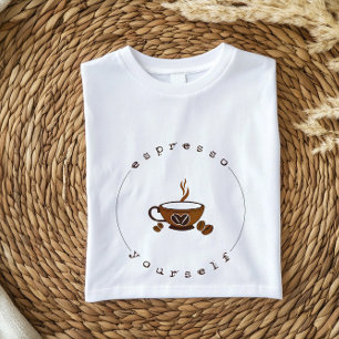T-shirt Espresso Vous-Même   Chemise à café Boho Flown