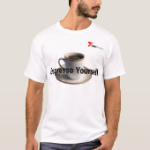 T-shirt "Espresso Yourself" pour amateurs de café (Devant)
