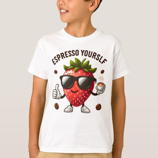 T-shirt Espresso Yourself to the Max - Coffee fraise (Devant)