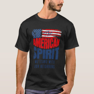 T-shirt Esprit américain Nous le peuple sommes aux côtés d