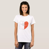 T-shirt Esprit athée, coeur d'humaniste (Devant entier)