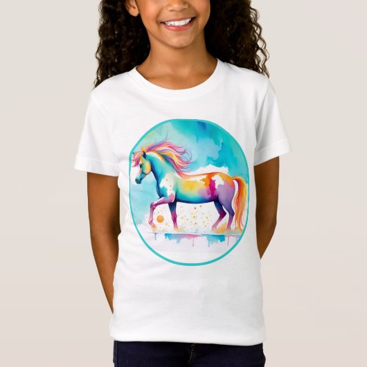 T-Shirt Esprit coloré Poney 12 Enfant's (Devant)