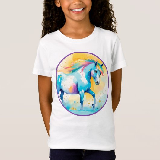T-Shirt Esprit coloré Poney 14 Enfant (Devant)