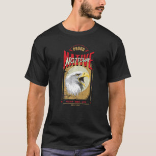 T-shirt Esprit d'aigle amérindien Nottoway vintage Hono