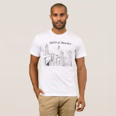 T-shirt Esprit d'Amérique (Devant entier)