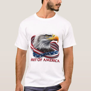 T-shirt Esprit d'Amérique Drapeau Américain Patriotique