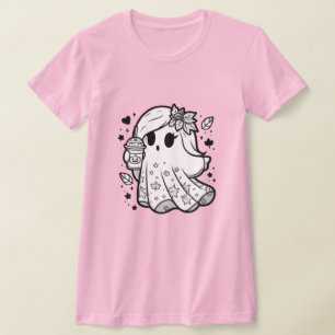 T-shirt Esprit d'automne : Fille Fantôme avec épice Citrou