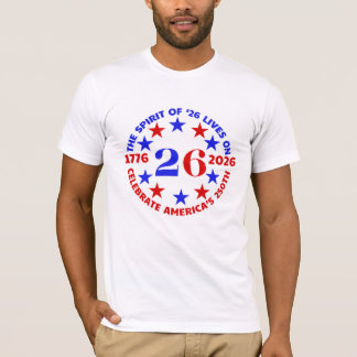 T-SHIRT ESPRIT DE ‘26 VIT SUR : CÉLÉBRER LE 250ÈME AMÉRIQU