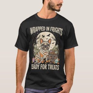 T-shirt Esprit de Bouledogue Français Halloween Emballé
