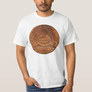 T-shirt Esprit de cent de Fugio votre penny d'en cuivre
