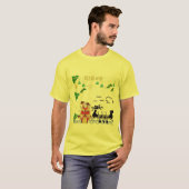 T-shirt Esprit de dragon Lotus jaune (Devant entier)
