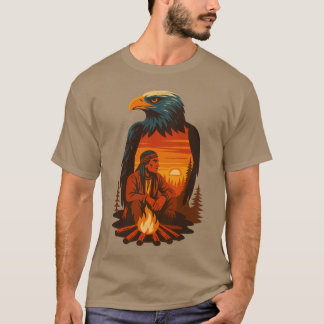 T-shirt Esprit de liberté : L'aigle américain