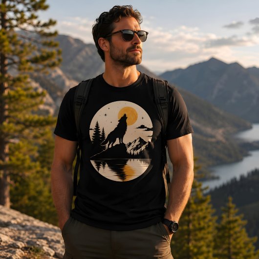 T-shirt Esprit de loup sous la lune