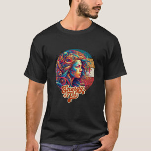 T-shirt Esprit de nature psychédélique