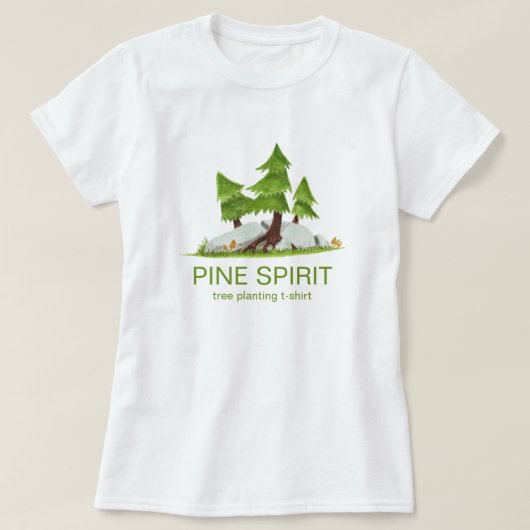 T-shirt Esprit de pin (Design devant)