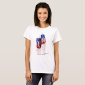 T-shirt Esprit de Porto Rico enfermant dans une boîte des (Devant entier)
