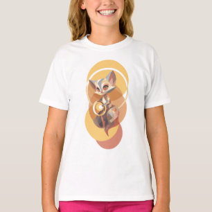 T-shirt Esprit de Renard Mystique Lumière Dorée Enfants