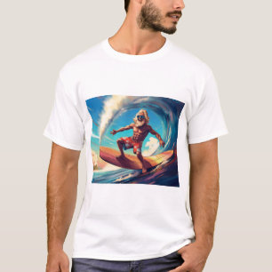 T-shirt Esprit de surf intemporel : Senior Wave Rider