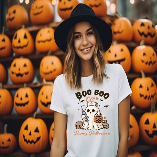 T-shirt Esprit d'équipe éffrayant : Boo Boo Crew Halloween