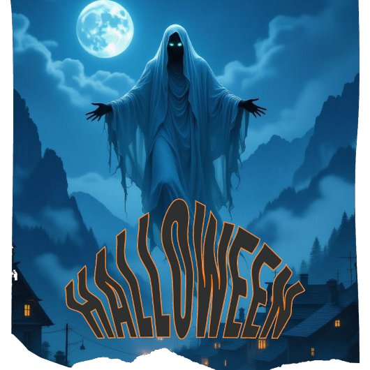 T-shirt Esprit d'Halloween gothique éffrayant