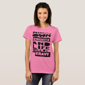 T-shirt Esprit drôle votre propre noir de typographie de (Devant entier)