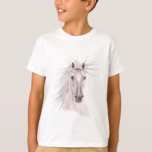 T-shirt Esprit du cheval de vent - cru (Devant)