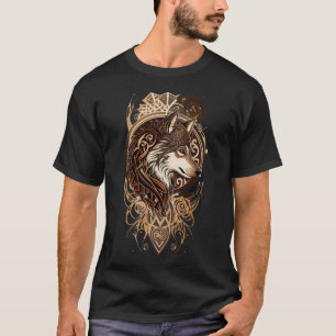 T-shirt Esprit du Loup Le Veilleur Âme Alpha Loup de