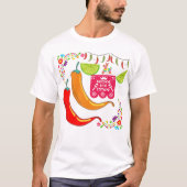 T-shirt Esprit Flamme Fiesta blanc (Devant)