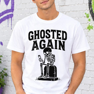 T-shirt Esprit frappeur encore squelette Halloween humour