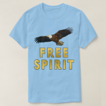 Esprit Libre Avec Un Aigle À Tête Blanche Volant