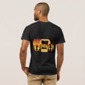 T-shirt "Esprit libre dans le coucher du soleil (Dos entier)