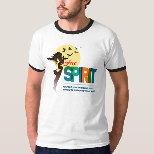 T-shirt Esprit libre | Homme Ringer (Devant)