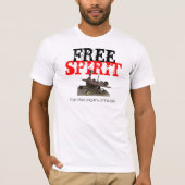 T-shirt Esprit libre Mars Rover (Devant)