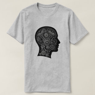 T-shirt Esprit mécanique - Illustration de la tête du mote
