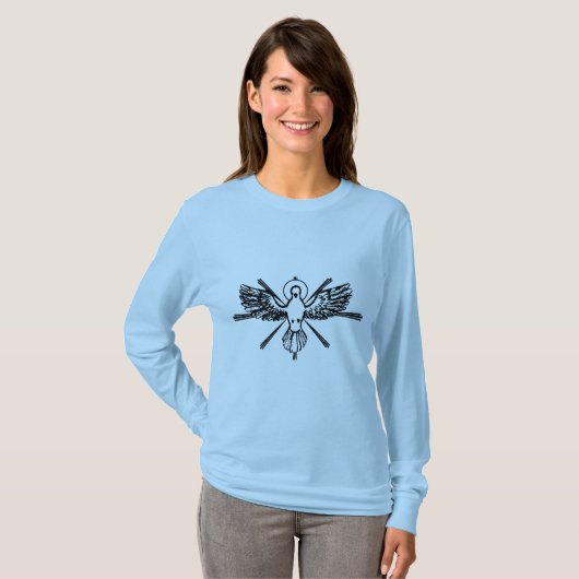 T-shirt Esprit Saint sous forme de colombe (Devant entier)