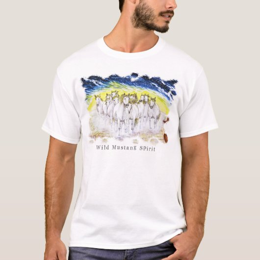 T-shirt Esprit sauvage de mustang (Devant)