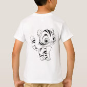 T-shirt Esprit Sauvage - Graphisme Tigre Jeune Tri-Blend T (Dos)